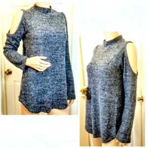 Decree cold shoulder sweater